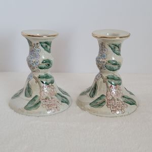Toya Floral Design Candlestick Holders